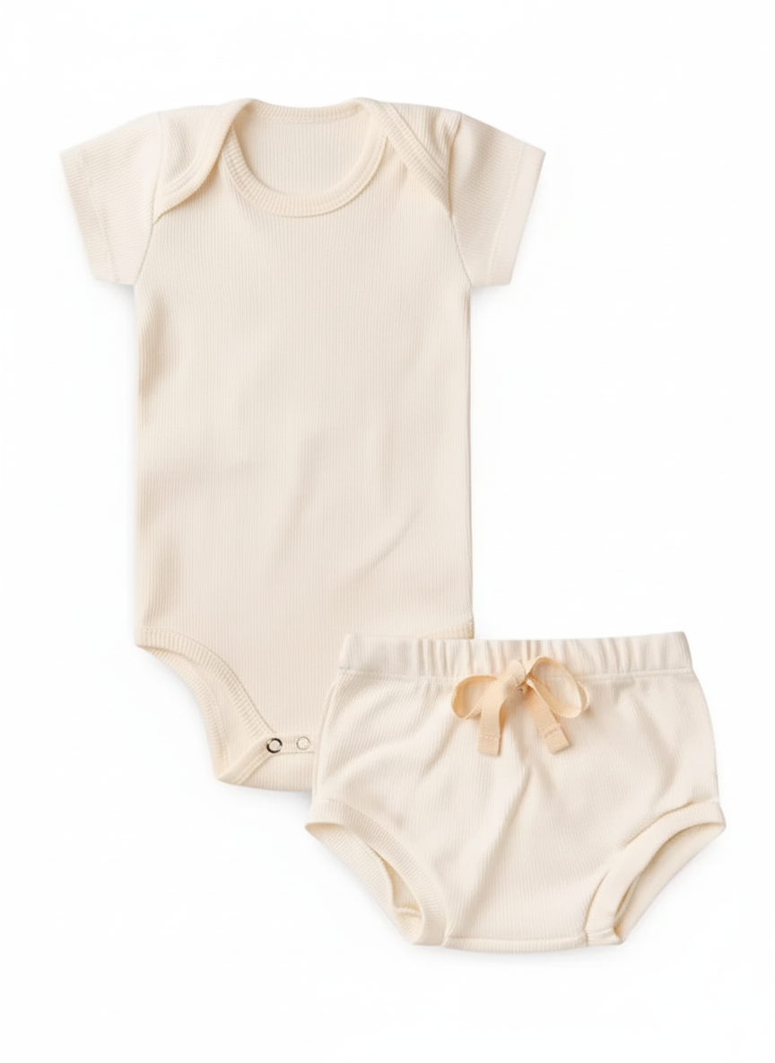 Conjunto Premium Body & Tapa-Fralda – Malha Canelada