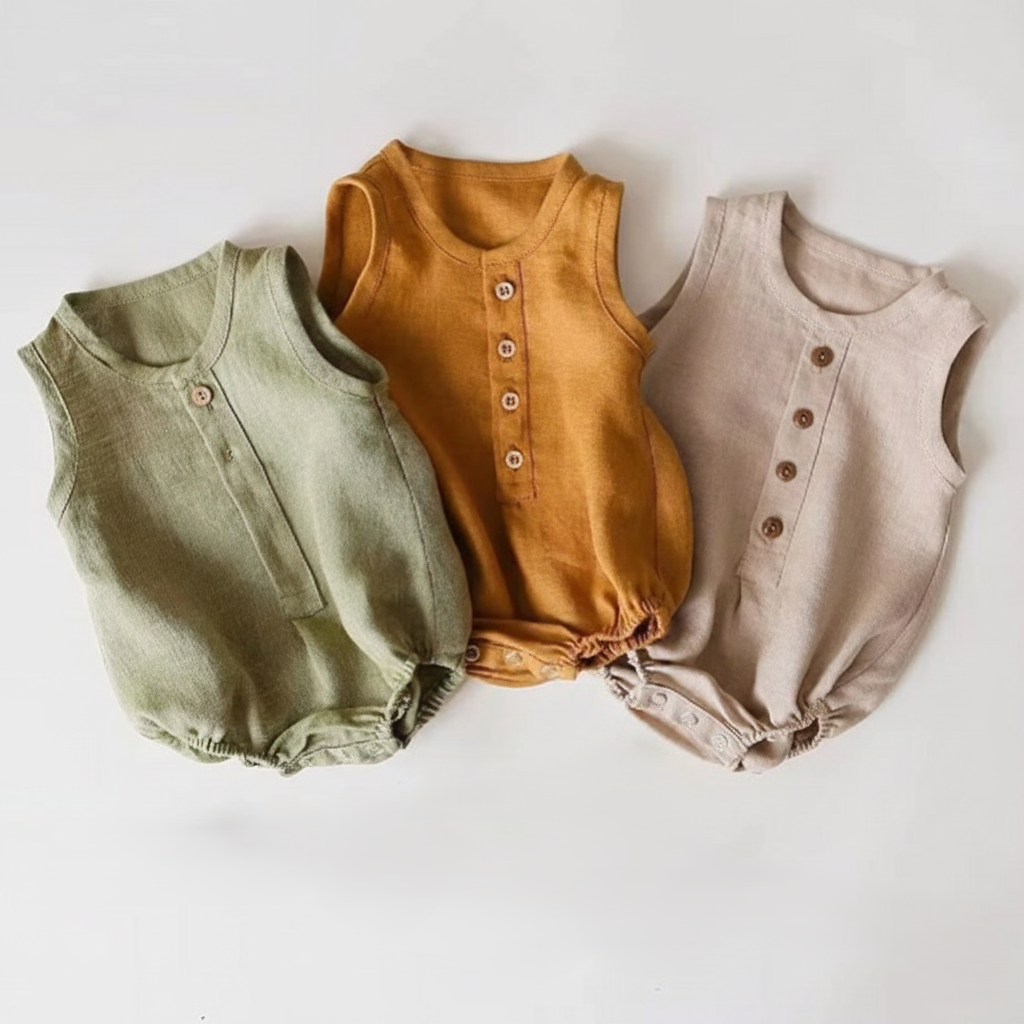 Romper Linho & Algodão — Clássico de Verão