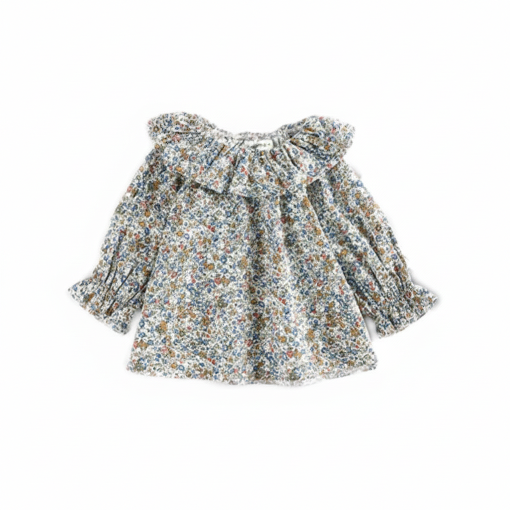 Blusa Infantil Renda & Babados Piccoli Tesori