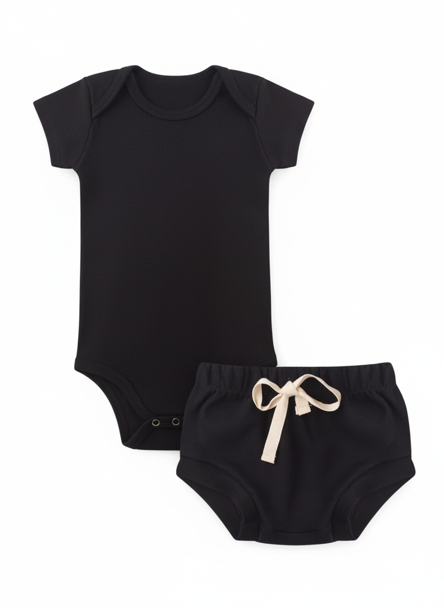 Conjunto Premium Body & Tapa-Fralda – Malha Canelada