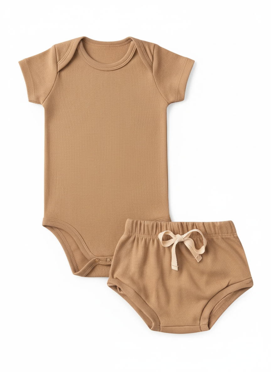 Conjunto Premium Body & Tapa-Fralda – Malha Canelada