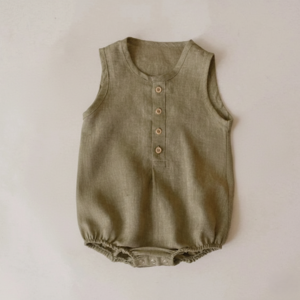 Romper Linho & Algodão — Clássico de Verão