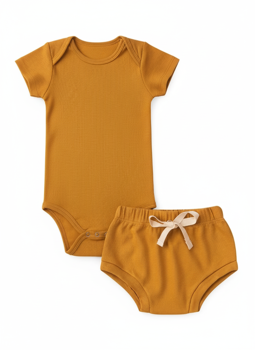 Conjunto Premium Body & Tapa-Fralda – Malha Canelada