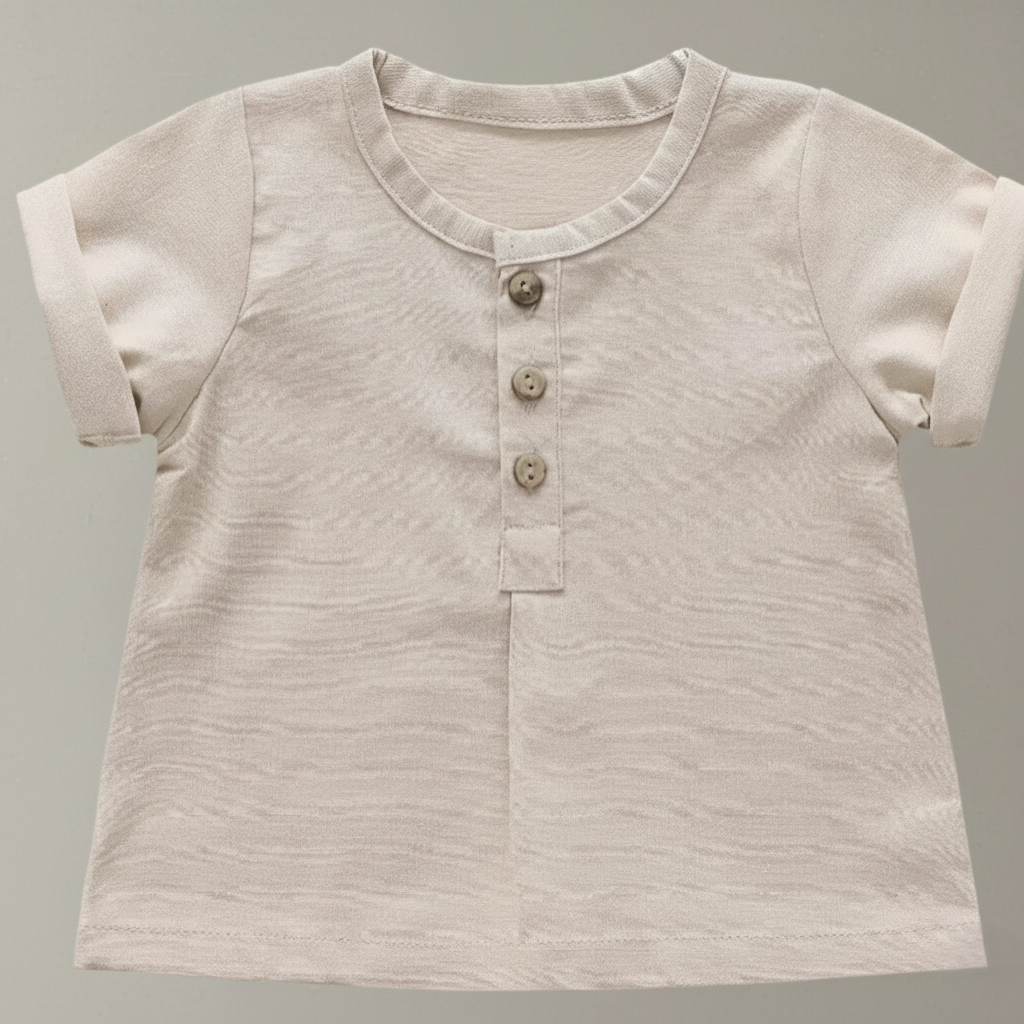 Conjunto Vintage Linho & Algodão – Camiseta e Shorts