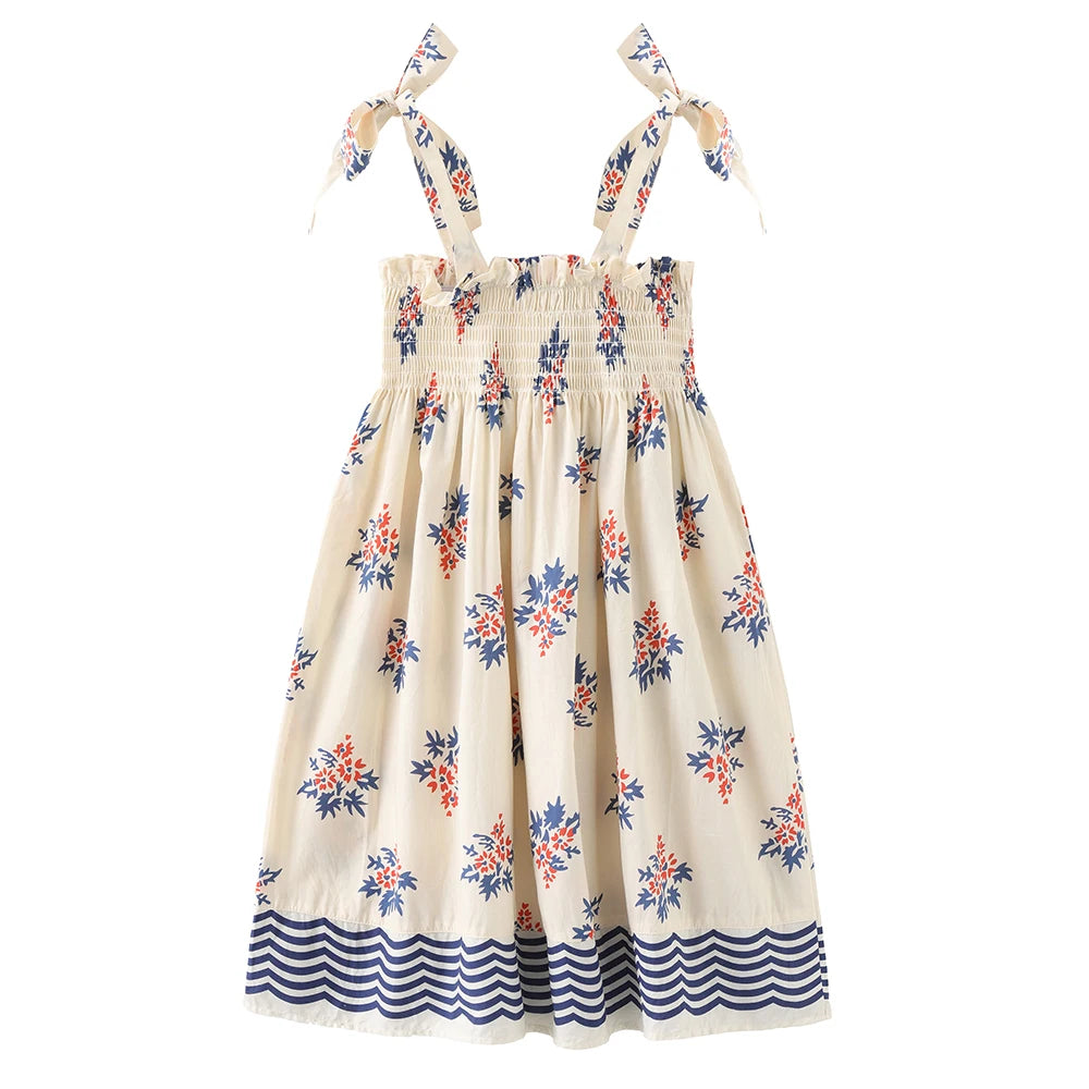 Vestido Boho Fiorito – Algodão Premium Piccoli Tesori