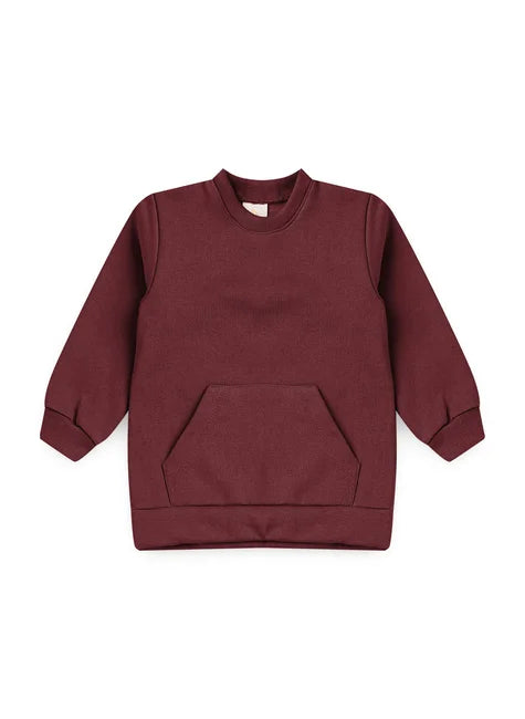 Blusa Peluciada Bolso Canguru  vermelho – Piccoli Tesori