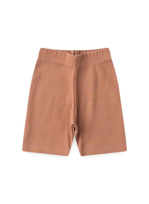 Shorts Canelado Luca marrom chocolate  – Piccoli Tesori
